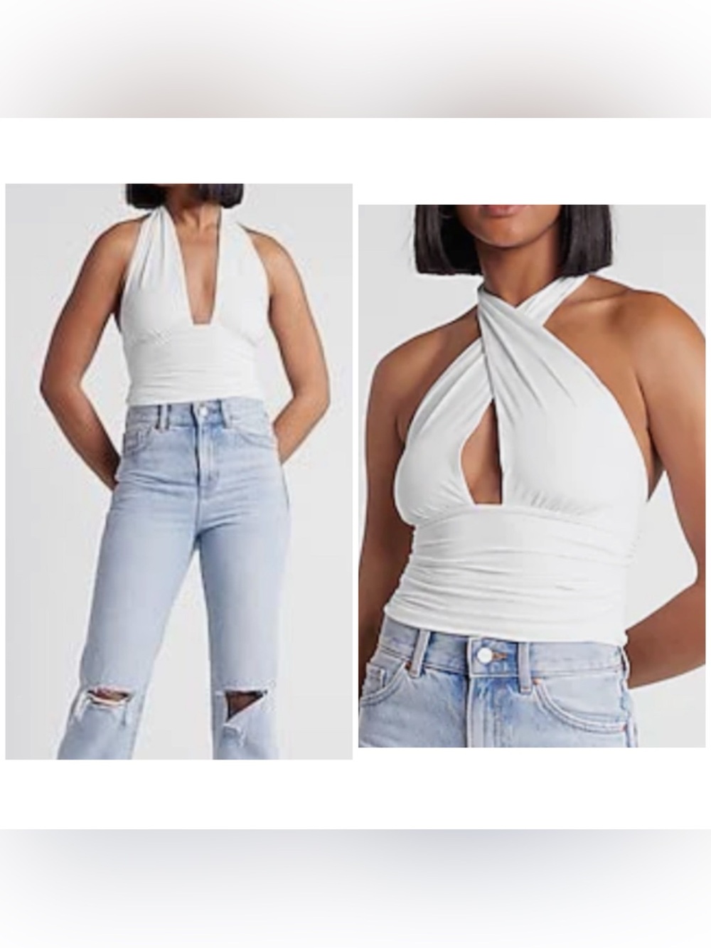 NWT Express Body Contour Halter Top